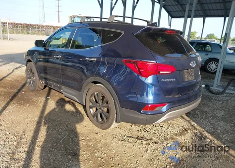 2017 Hyundai Santa Fe Sport 2.0T Ultimate из США, поврежденный, VIN 5XYZW4LA6HG420787